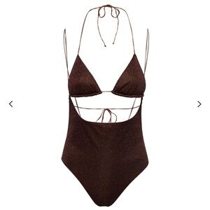 Oséree Halterneck Cut-Out Swimsuit